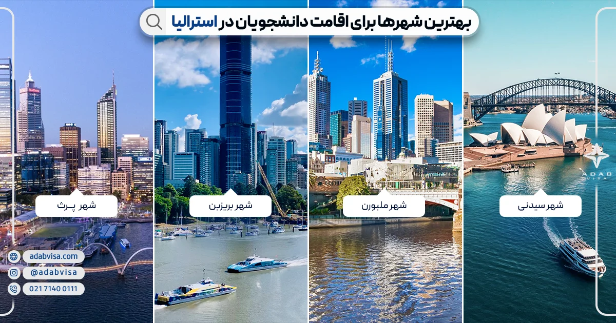 بهترین شهرها برای اقامت دانشجویان | ادب ویزا