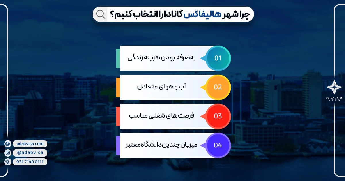 چرا شهر هالیفاکس کانادا را انتخاب کنیم