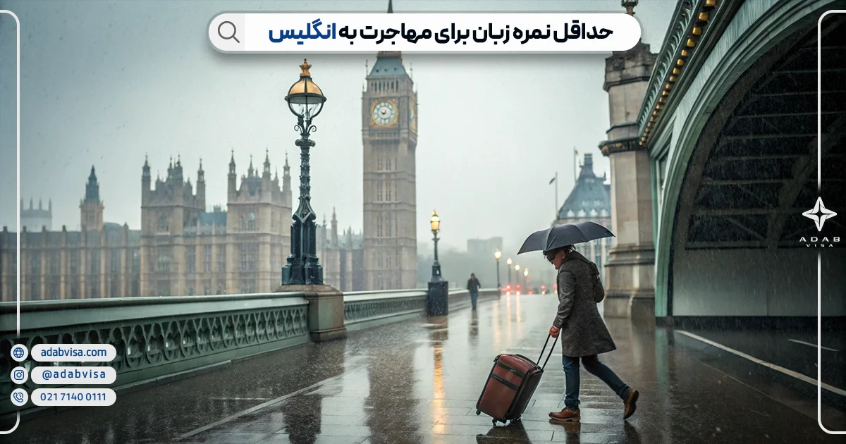 حداقل نمره زبان برای مهاجرت به انگلیس | ادب ویزا